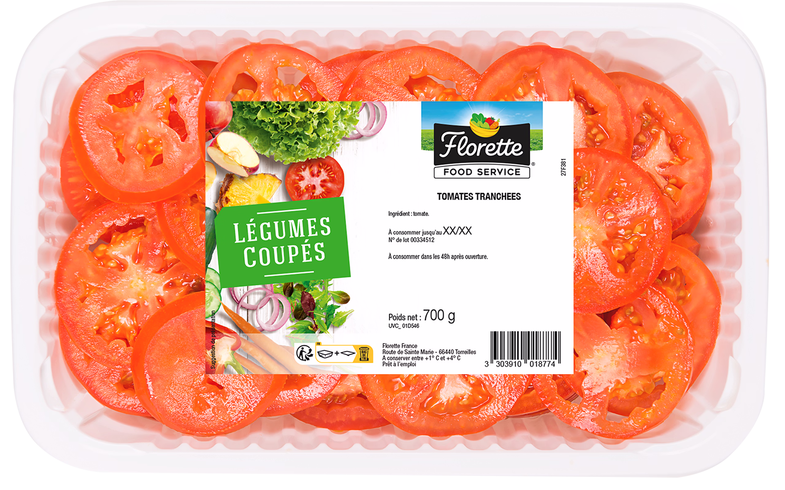 Tomate tranchée