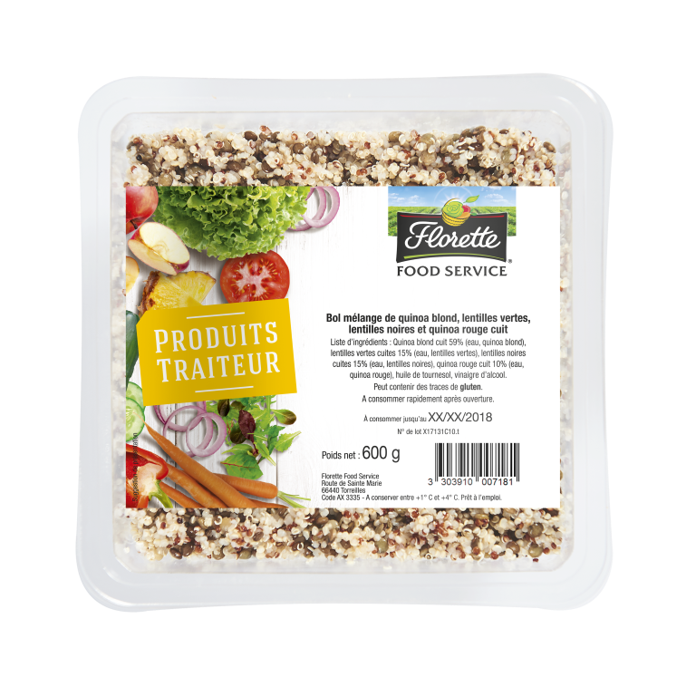 Mélange de quinoa lentilles