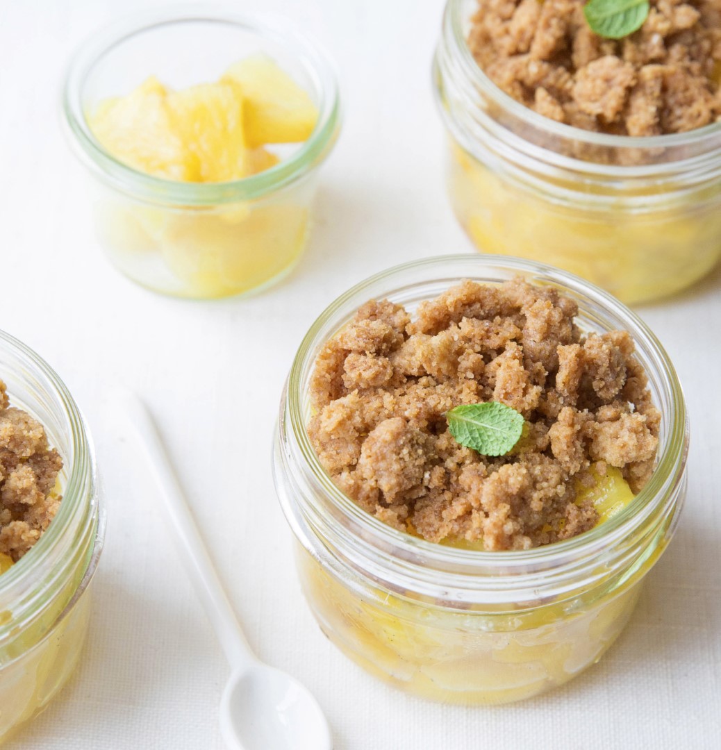 Crumble-ananas